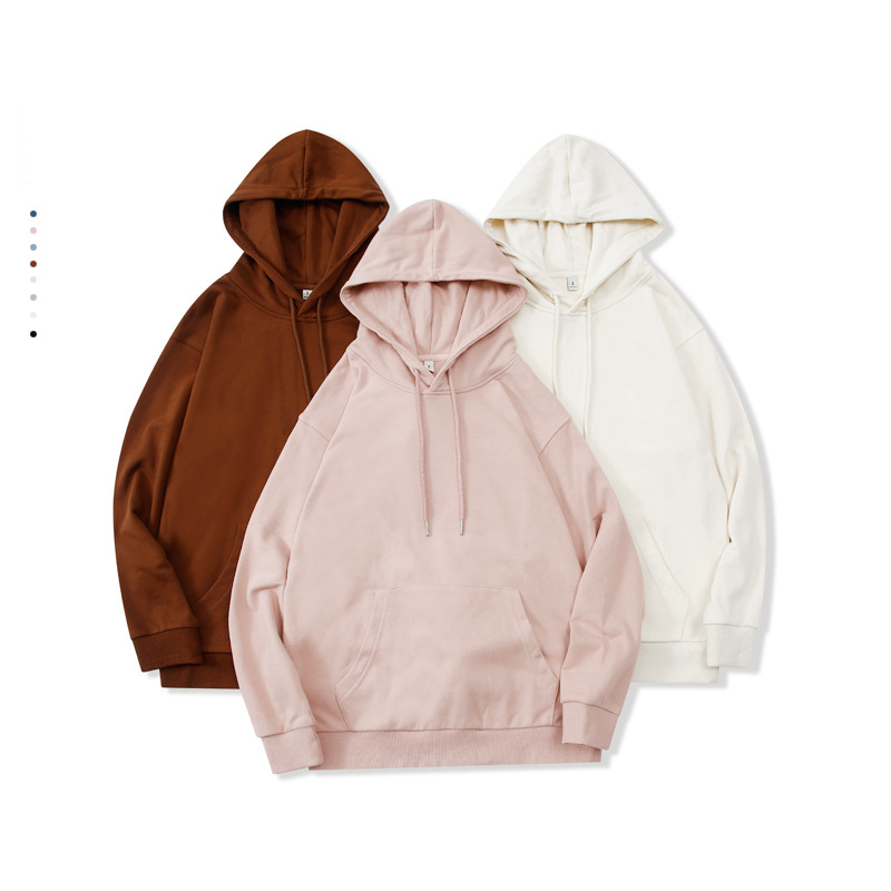 Display image of unisex raglan sleeve hoodies in different colors
